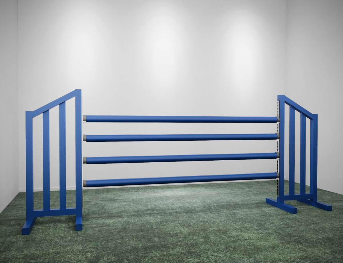 Alu Oxerständer / Kreuzfußständer • Weiß • 170 cm